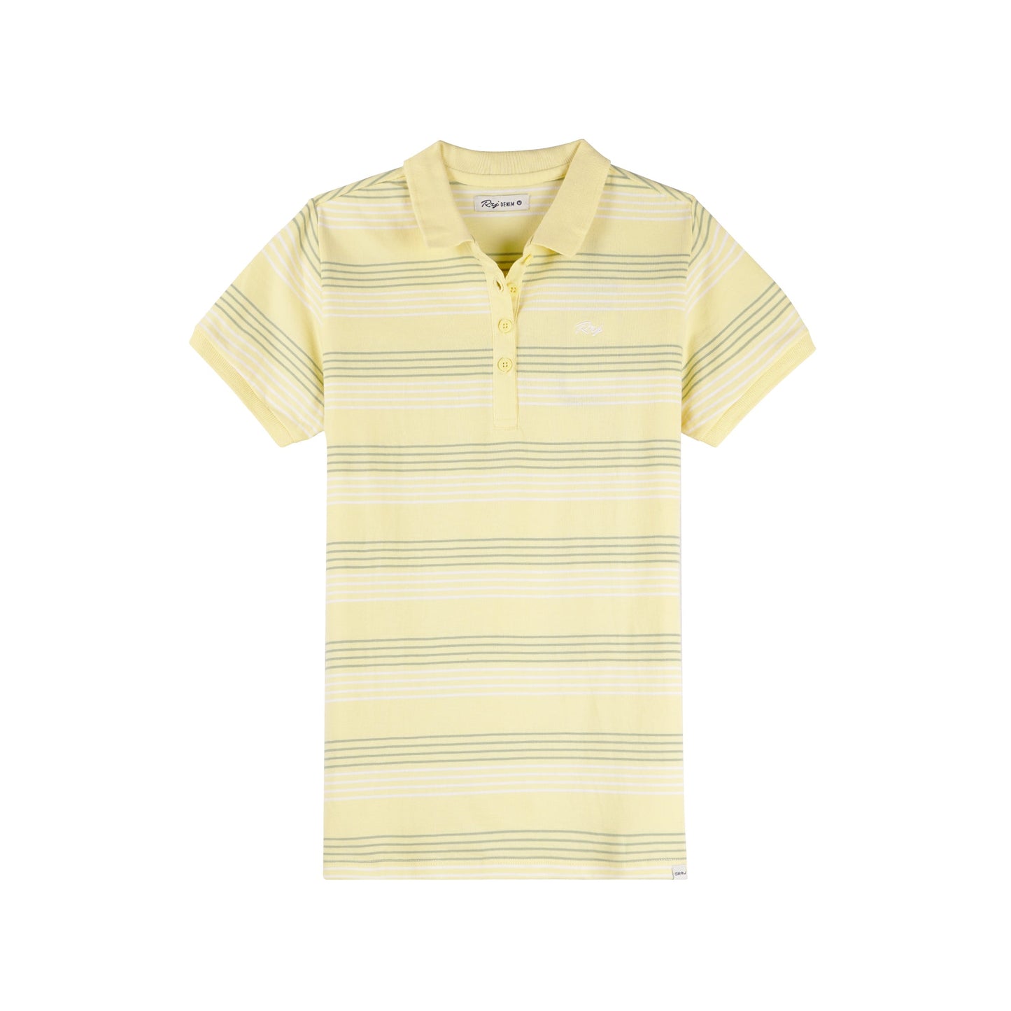 RRJ Basic Collared for Ladies Regular Fitting Shirt Trendy fashion Casual Top Yellow Polo shirt for Ladies 149308 (Yellow)