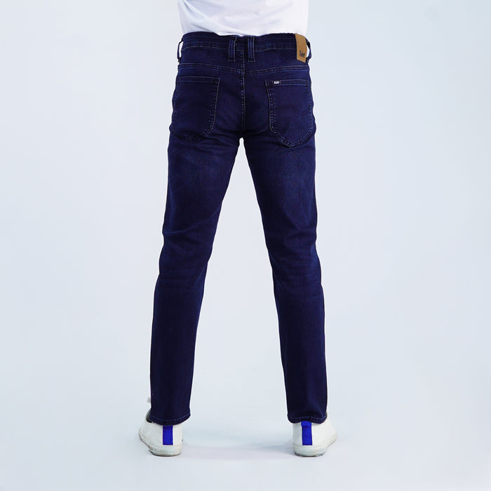 Stylistic Mr. Lee Men's Basic Denim Pants for Men Trendy Fashion High Quality Apparel Comfortable Casual Jeans for Men Super skinny Mid Waist 153941 (Dark Shade)