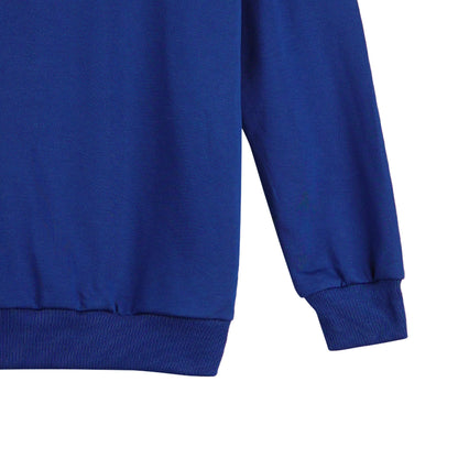 Bobson Japanese Men's Basic Jacket Long Sleeve Sweat shirt for Men Trendy Fashion High Quality Apparel Comfortable Casual Sweater Jacket for Men Regular Fit 118348 (Blue)