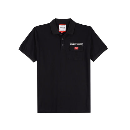 Bobson Japanese Men's Basic Collared Shirt for Men Trendy Fashion High Quality Apparel Comfortable Casual Top for Men Slim Fit 113886 (Black)