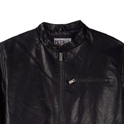 Petrol Basic Jacket for Men Regular Fitting Trendy fashion Casual Top Black Jacket for Men 137486 (Black)
