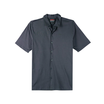 RRJ Basic Woven for Men Regular Fitting Shirt Trendy fashion Casual Top shirt for Men 142963 (Dark Gray)