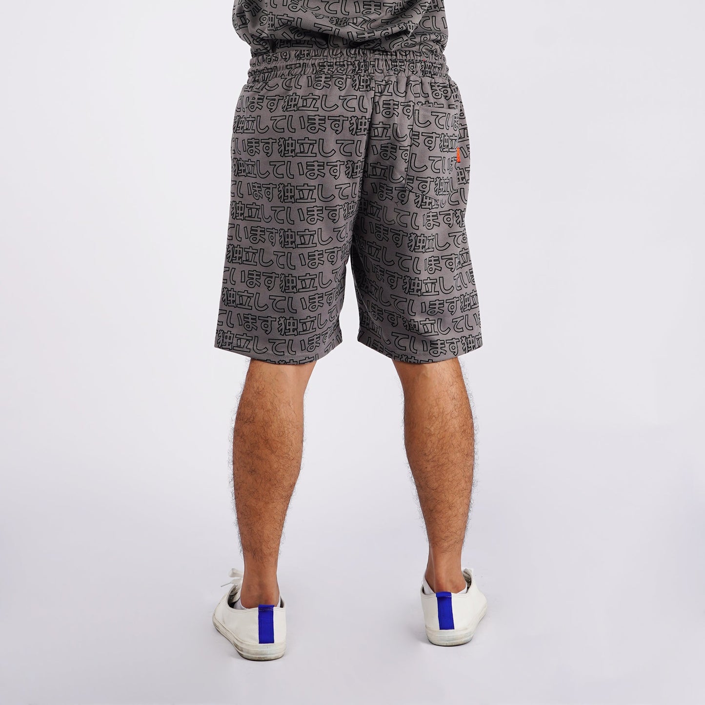 Bobson Japanese Men's Basic Non-Denim Jogger short for Men Trendy Fashion High Quality Apparel Comfortable Casual Short Men Mid Waist 118145 (Gray)