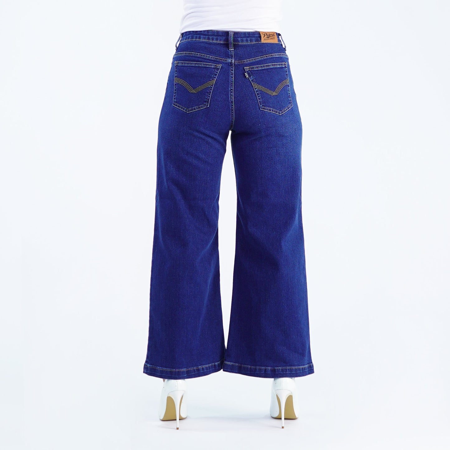Petrol Ladies Basic Denim Relaxed fitting Trendy fashion Casual Bottoms Medium Shade Denim Pants for Ladies 154264 (Medium Shade)