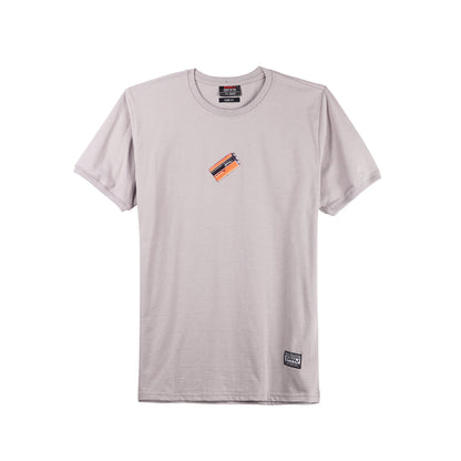 RRJ Basic Tees for Men Semi Body Fitting Missed Lycra Fabric 150602 (Light Gray)