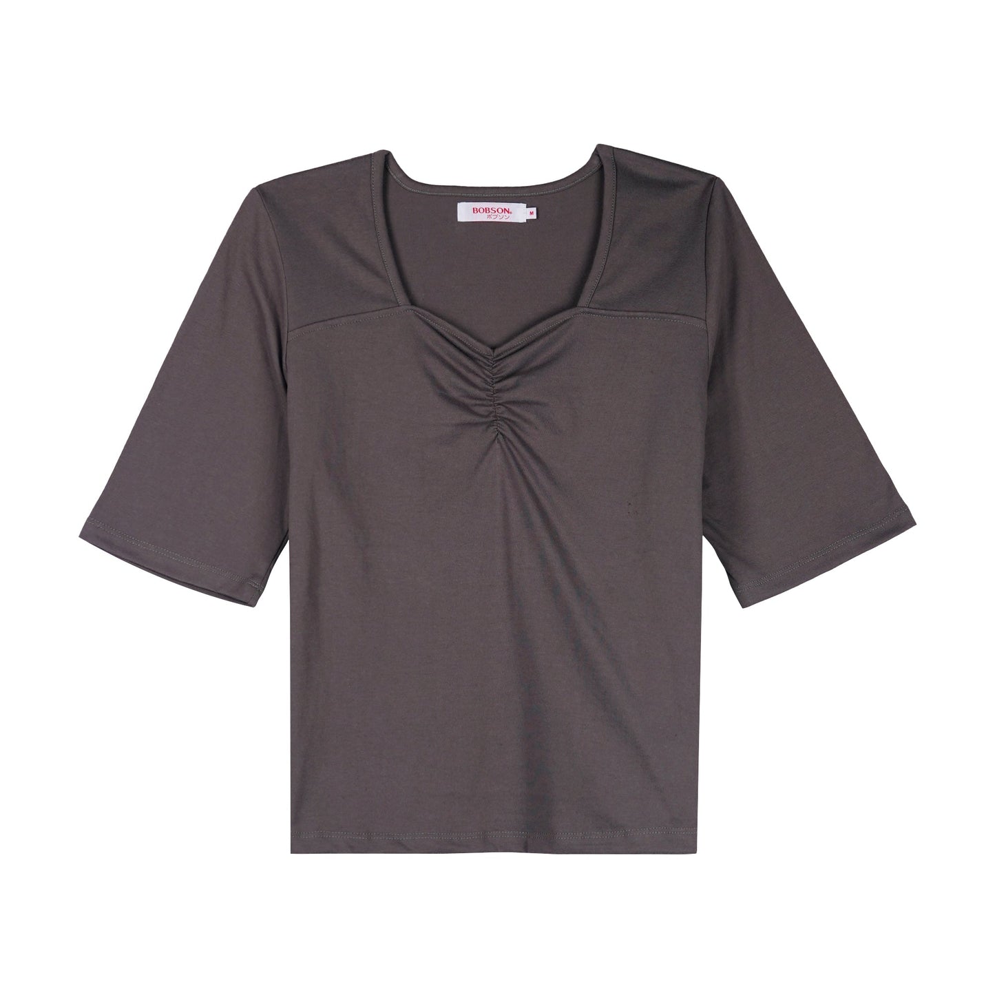 Bobson Japanese Ladies Basic Tees Relaxed Fit 142040 (Pavement)