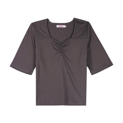Bobson Japanese Ladies Basic Tees Relaxed Fit 142040 (Pavement)
