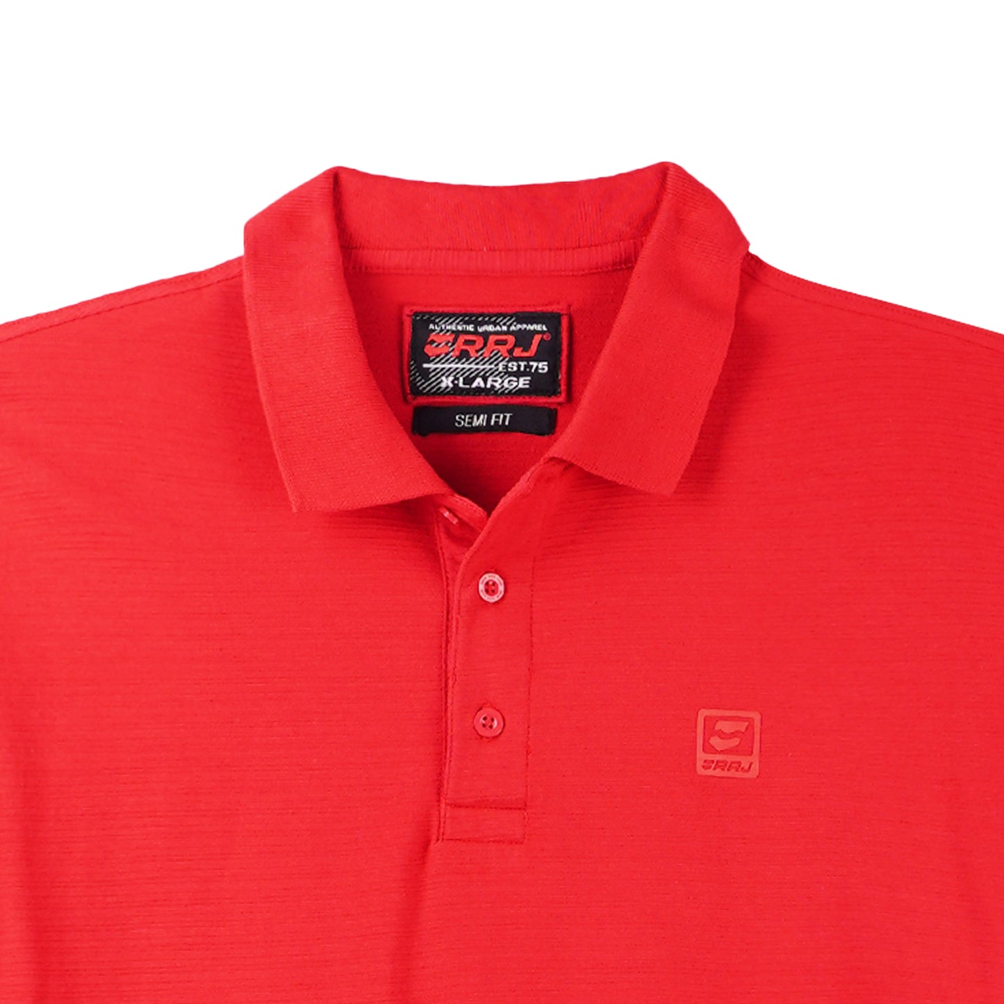 RRJ Basic Collared for Men Semi Body Fitting Polo shirt for Men 107695 (Red)