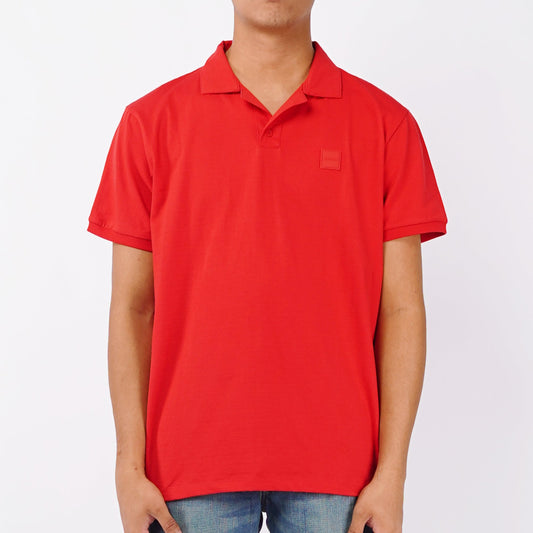 RRJ Basic Collared for Men Semi Body Fitting Polo shirt for Men 147956 (Red)