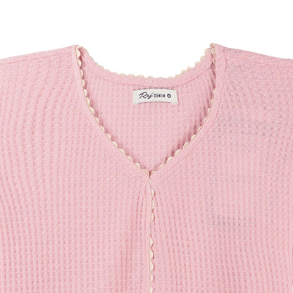 RRJ Basic Tees for Ladies Boxy Fitting Shirt Trendy fashion 143472 (Pink)