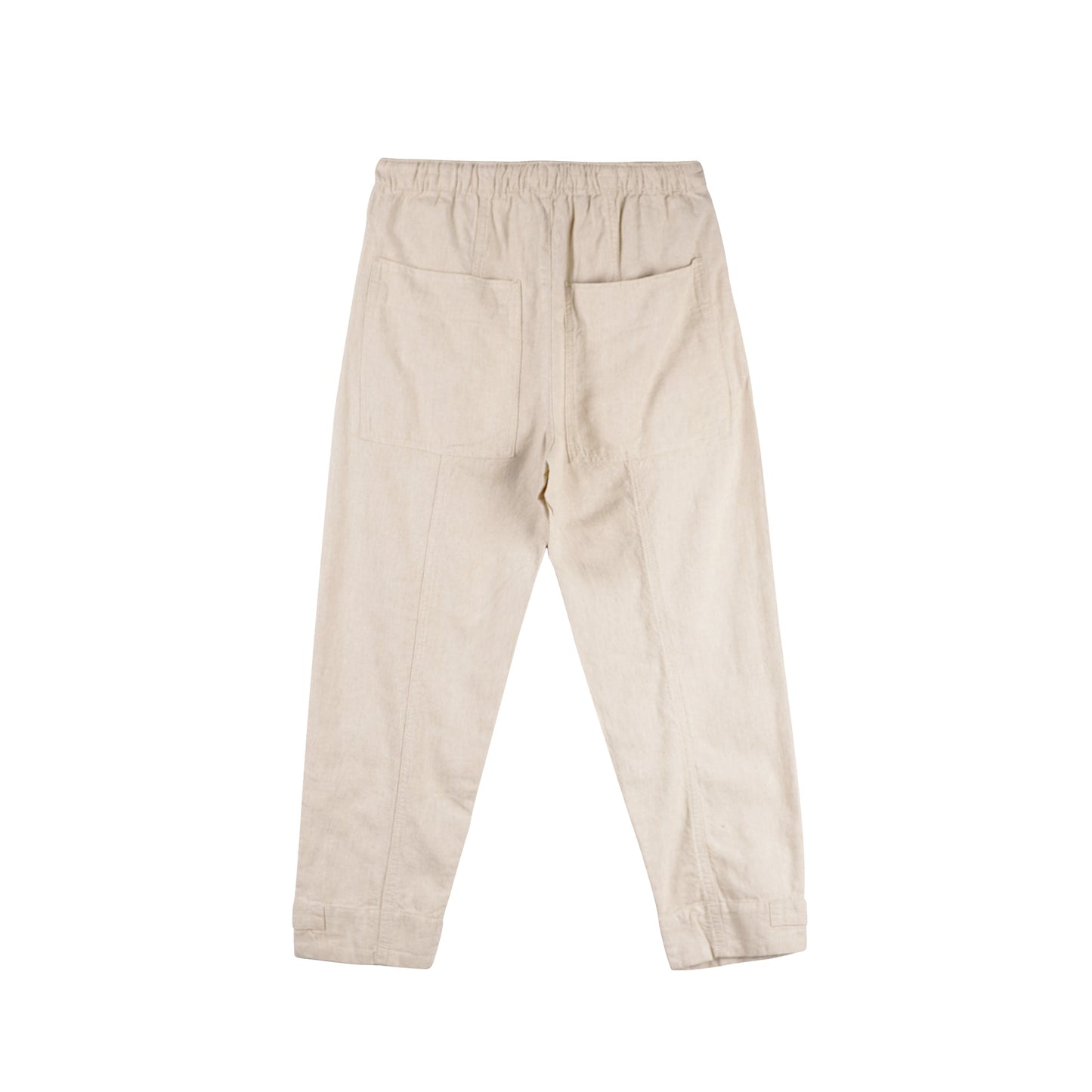 Bobson Japanese Ladies Basic Non-Denim Drawstring Pants 154422-U (Beige)