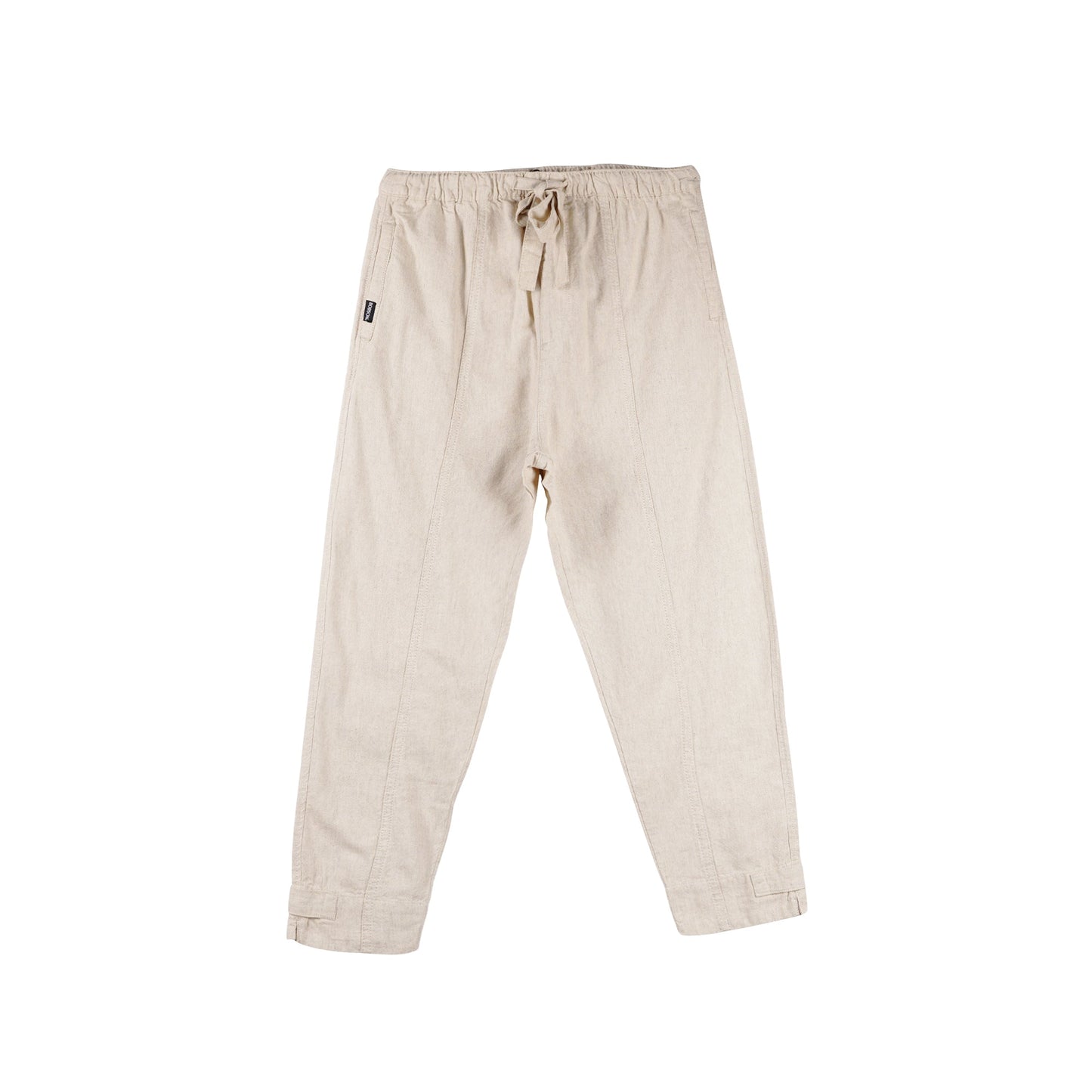 Bobson Japanese Ladies Basic Non-Denim Drawstring Pants 154422-U (Beige)