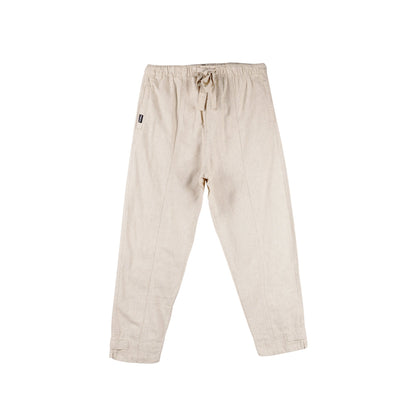Bobson Japanese Ladies Basic Non-Denim Drawstring Pants 154422-U (Beige)