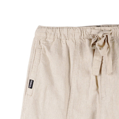 Bobson Japanese Ladies Basic Non-Denim Drawstring Pants 154422-U (Beige)