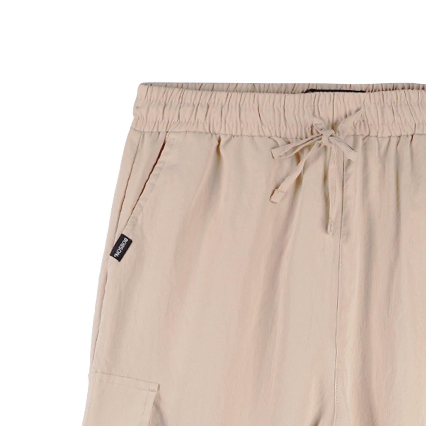 Bobson Japanese Ladies Basic Non-Denim Drawstring Pants 154470-U (Beige)