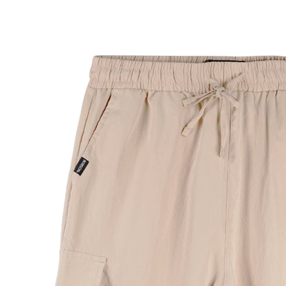Bobson Japanese Ladies Basic Non-Denim Drawstring Pants 154470-U (Beige)