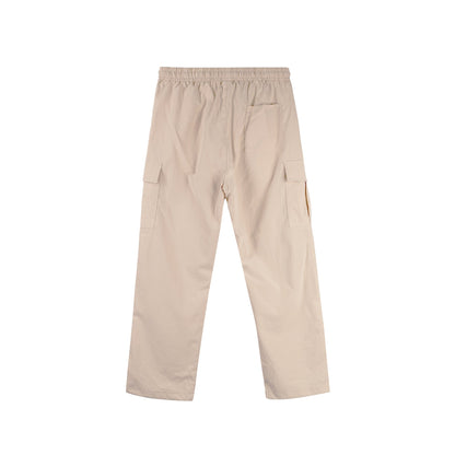 Bobson Japanese Ladies Basic Non-Denim Drawstring Pants 154470-U (Beige)