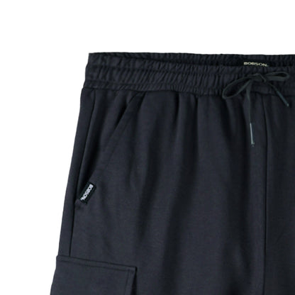 Bobson Japanese Ladies Basic Non-Denim Drawstring Pants 154461-U (Dark Gray)