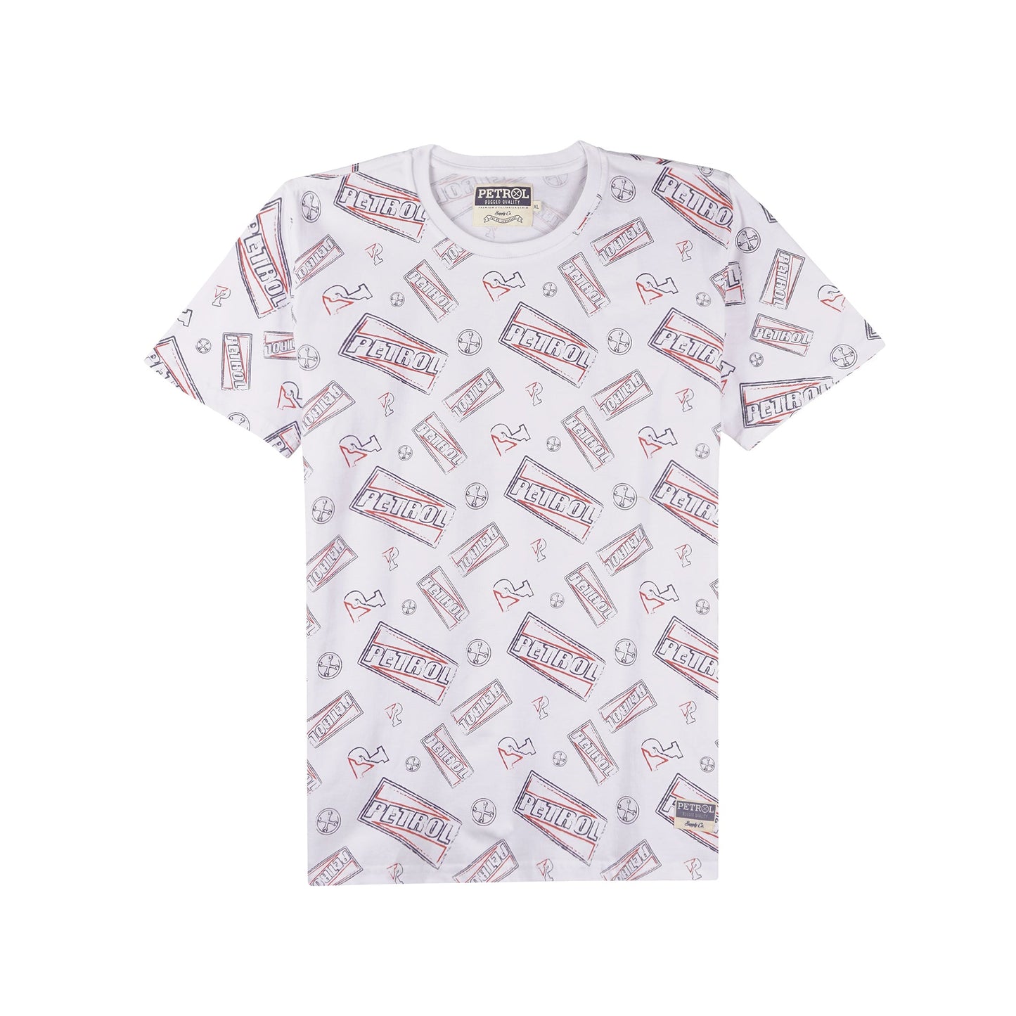Petrol Basic Tees for Men Slim Fitting Trendy fashion 145660-U (White)