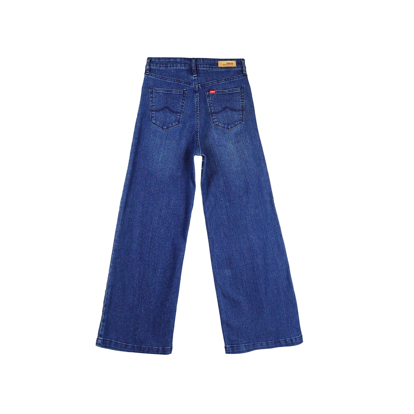 Bobson Japanese Ladies Basic Denim Relaxed Fit 152716 (Medium Shade)