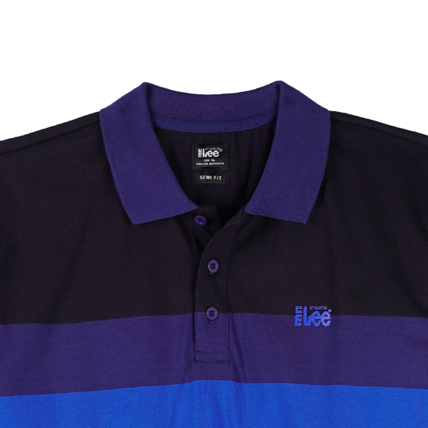 Stylistic Mr. Lee Men's Basic Collared Shirt Semi body Fit 108413 (Navy)