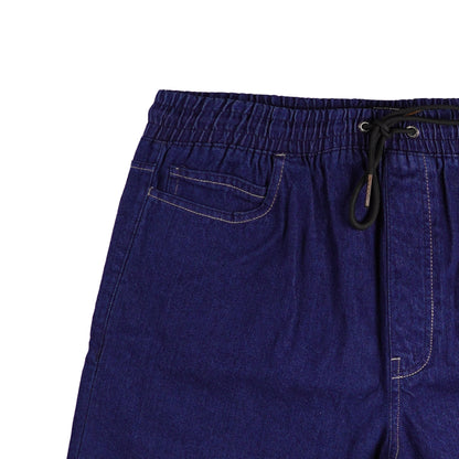 Stylistic Mr. Lee Men's Basic Denim Jogger Short Mid Waist 150933-U (Dark Shade)