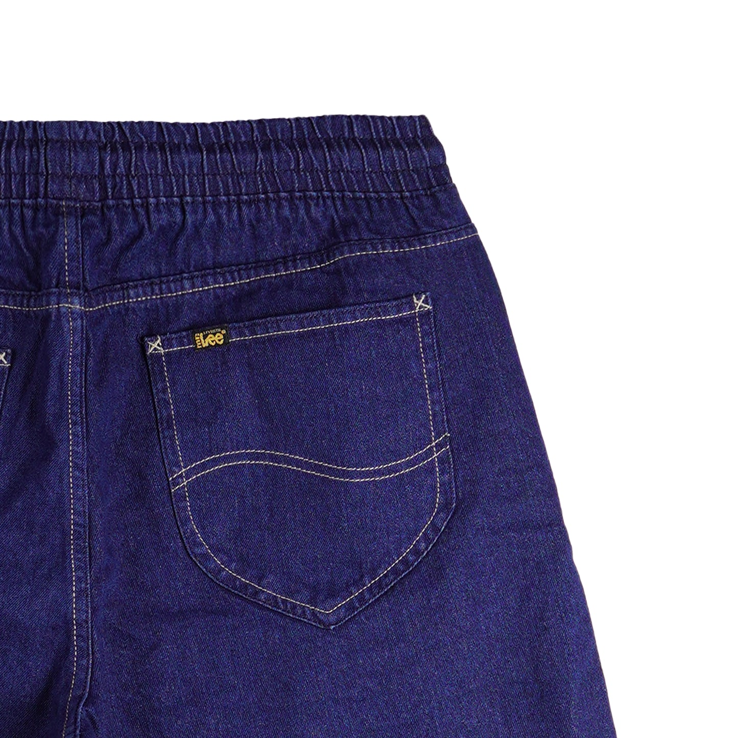 Stylistic Mr. Lee Men's Basic Denim Jogger Short Mid Waist 150933-U (Dark Shade)