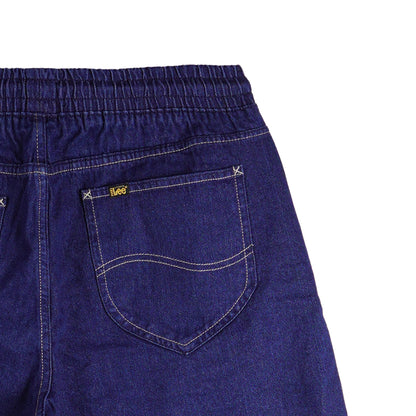Stylistic Mr. Lee Men's Basic Denim Jogger Short Mid Waist 150933-U (Dark Shade)