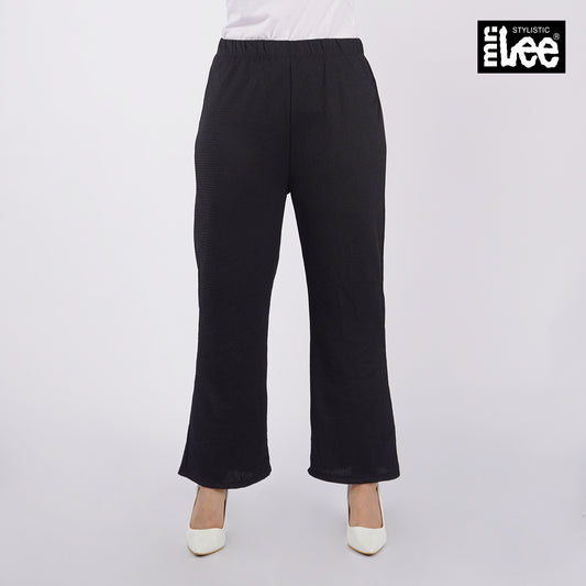 Stylistic Mr. Lee Ladies Basic Non-Denim Flared Pants 145273-U (Black)