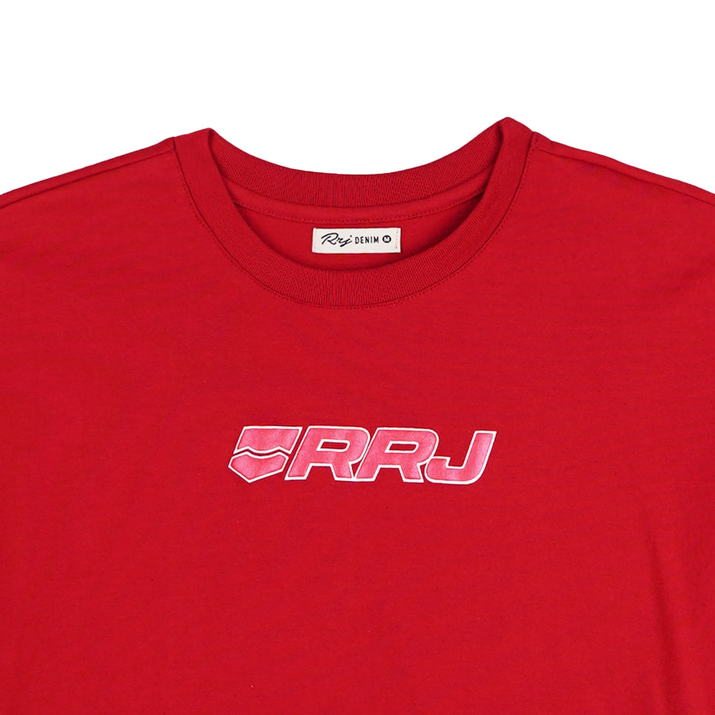 RRJ Basic Tees for Ladies Boxy Fitting Shirt CVC Jersey Fabric 145730 (Red)