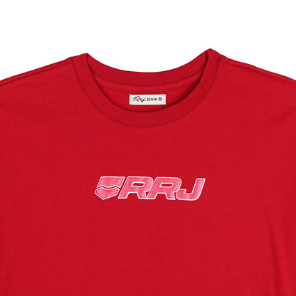 RRJ Basic Tees for Ladies Boxy Fitting Shirt CVC Jersey Fabric 145730 (Red)
