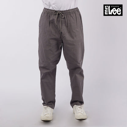 Stylistic Mr. Lee Men's Basic Non-Denim Trouser Pants Mid Waist 155054 (Charcoal Gray)