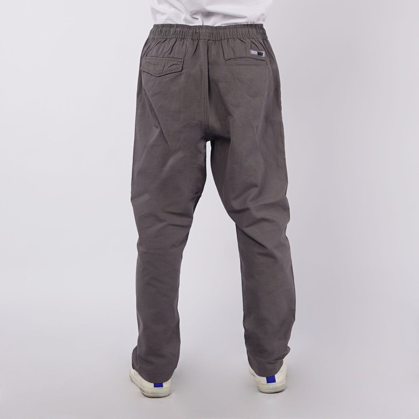 Stylistic Mr. Lee Men's Basic Non-Denim Trouser Pants Mid Waist 155054 (Charcoal Gray)