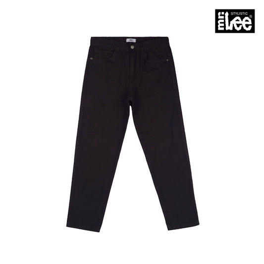 Stylistic Mr. Lee Ladies Basic Denim Mom Pants Trendy Fashion High Quality Apparel Comfortable Casual Jeans for Women 146049-U (Black)
