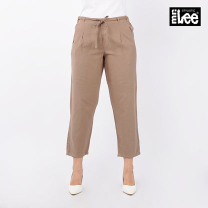Stylistic Mr. Lee Ladies Basic Non-Denim Drawstring Pants 154892-U (Taupe)