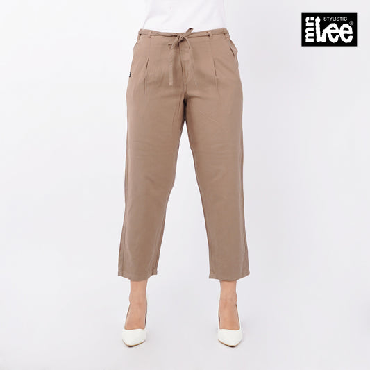 Stylistic Mr. Lee Ladies Basic Non-Denim Drawstring Pants 154892-U (Taupe)