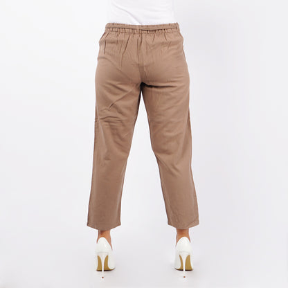 Stylistic Mr. Lee Ladies Basic Non-Denim Drawstring Pants 154892-U (Taupe)
