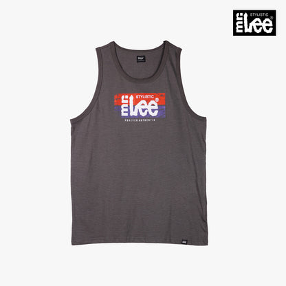 Stylistic Mr. Lee Men's Basic Tank Top Semi body Fit 111084 (Gray)