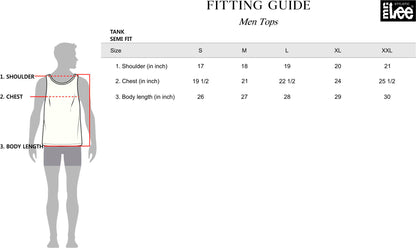Stylistic Mr. Lee Men's Basic Tank Top Semi body Fit 111084 (Gray)