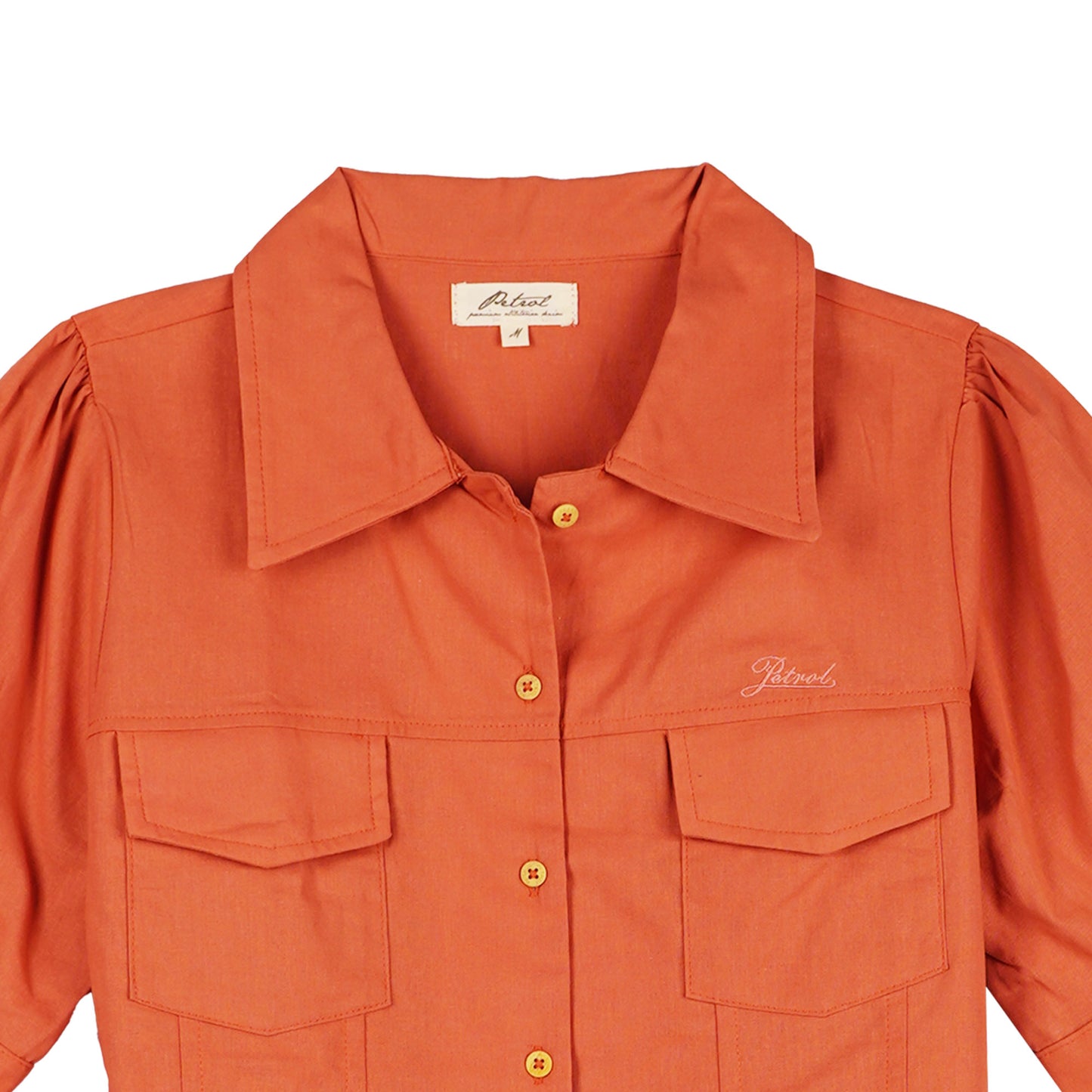 Petrol Ladies Basic Woven Crop Fitting CVC Jersey Fabric 54559 (Old Rose)
