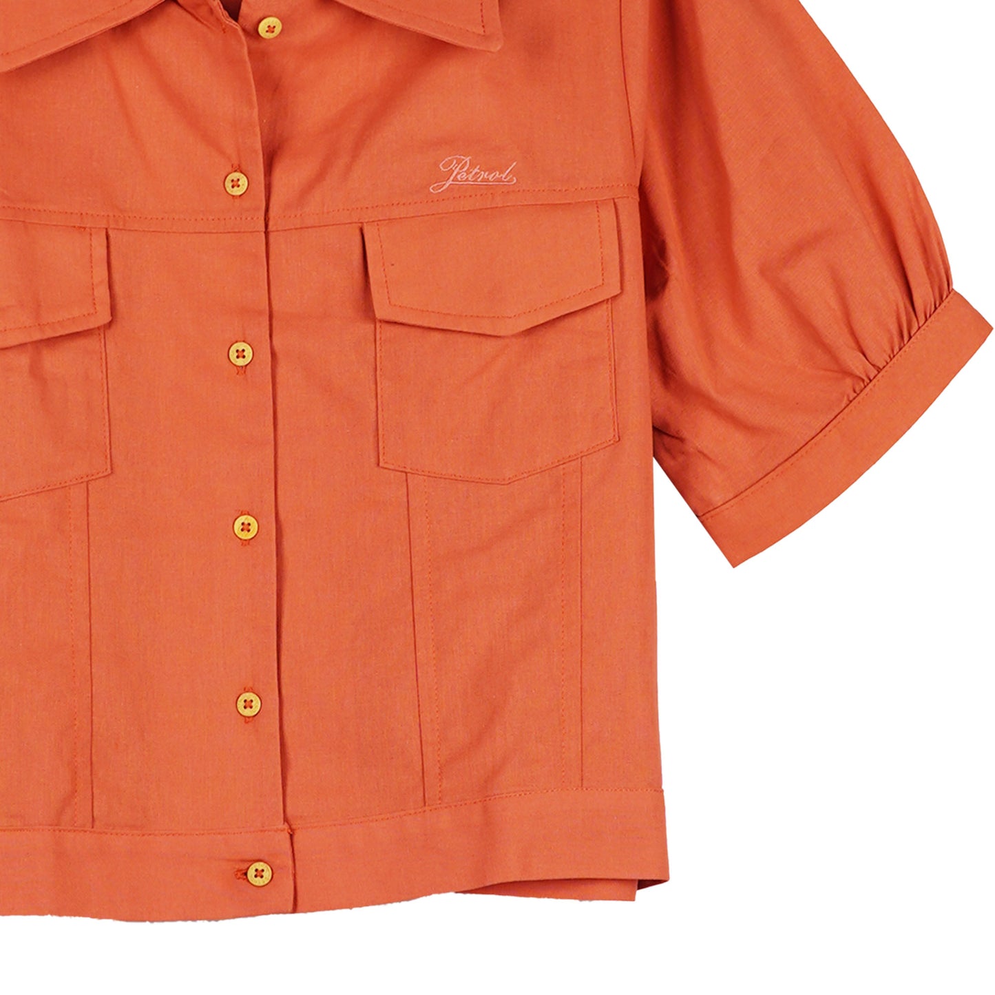 Petrol Ladies Basic Woven Crop Fitting CVC Jersey Fabric 54559 (Old Rose)
