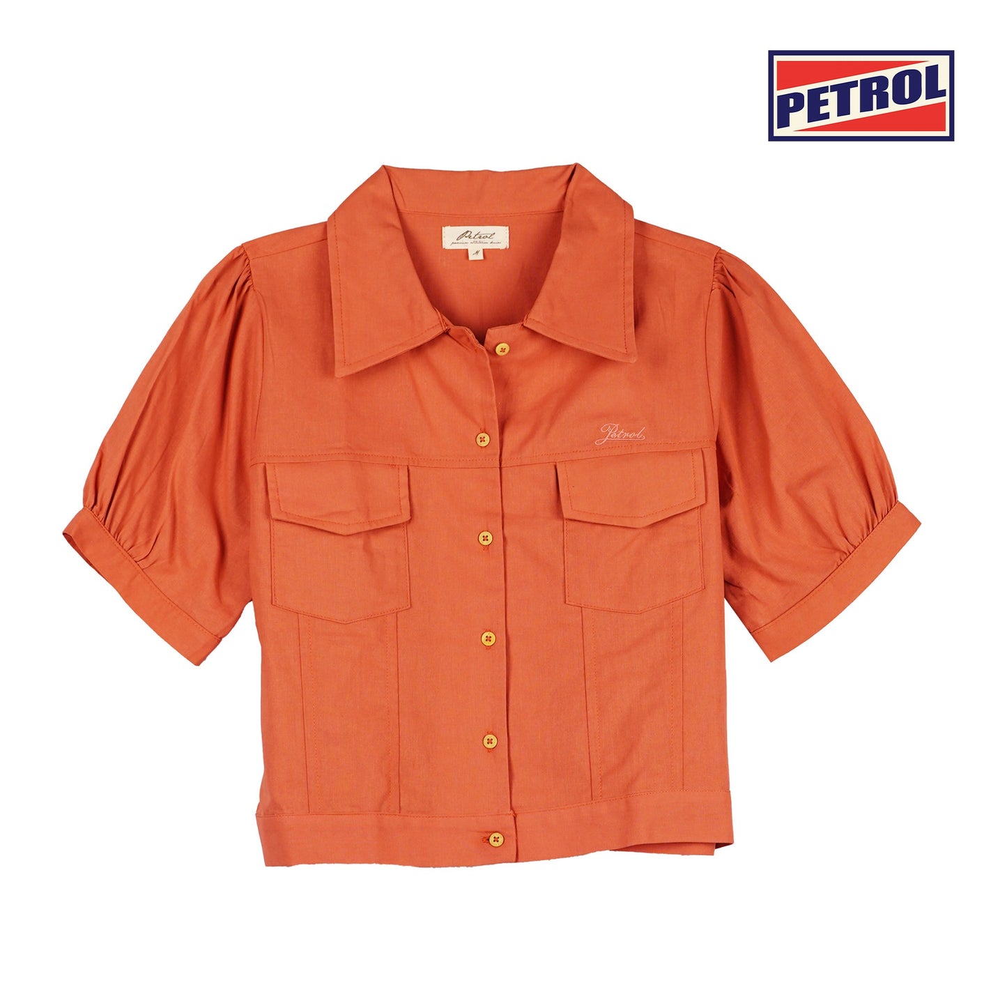 Petrol Ladies Basic Woven Crop Fitting CVC Jersey Fabric 54559 (Old Rose)