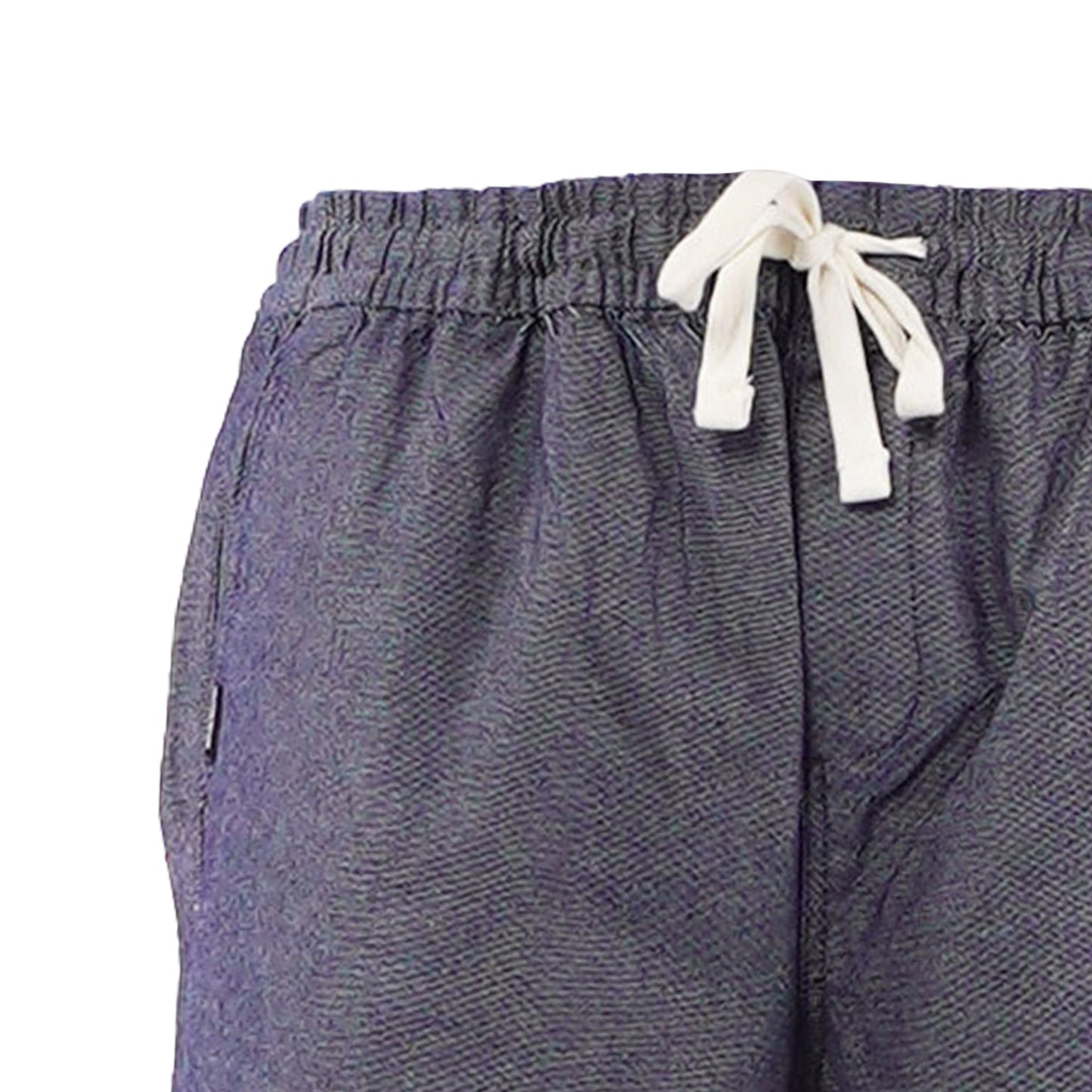 Bobson Japanese Men's Basic Non-Denim Jogger Short Mid Waist 155512 (Light Blue)