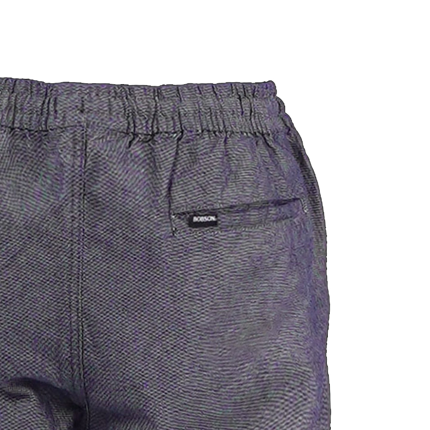 Bobson Japanese Men's Basic Non-Denim Jogger Short Mid Waist 155512 (Light Blue)