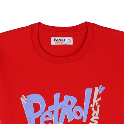 Petrol Basic Tees for Toddler Regular Fitting T-Shirt 156846-U (Red)