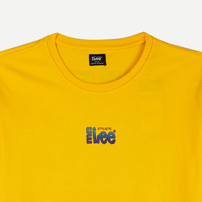 Stylistic Mr. Lee Men's Basic Tees with Back Print Semi Body Fit 148729-U (Artisan Gold)