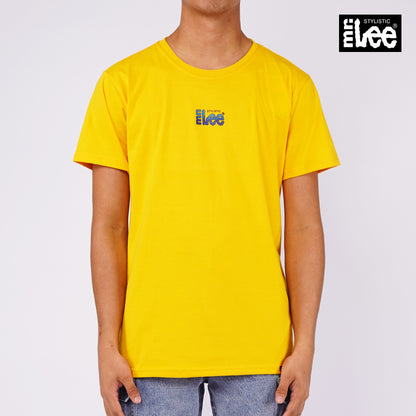 Stylistic Mr. Lee Men's Basic Tees with Back Print Semi Body Fit 148729-U (Artisan Gold)