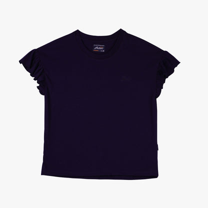 Petrol Ladies Basic Tees Boxy Fitting CVC Jersey Fabric Trendy Fashion Casual Top 156854 (Peacoat)