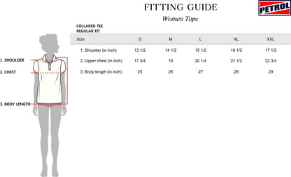 Petrol Ladies Basic Collared Regular Fitting Cotton Jersey Fabric Fashion Trendy Casual Polo 129325 (Sea Foam)