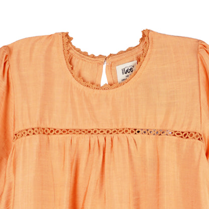 Stylistic Mr. Lee Ladies Basic Woven Shirts Boxy Fit 153124 (Orange)